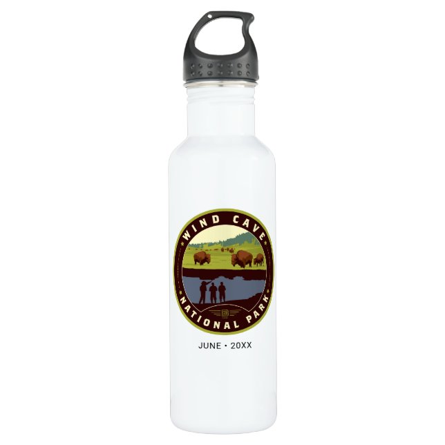 Wind Cave National Park 710 Ml Water Bottle (Front)