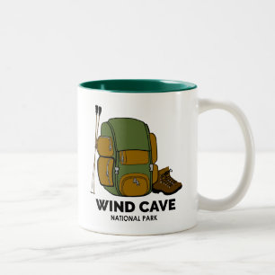 Wind Cave National Park Backpack Two-Tone Coffee Mug