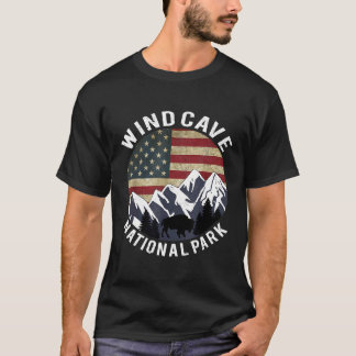 Wind Cave National Park Camping South Dakota Vint T-Shirt