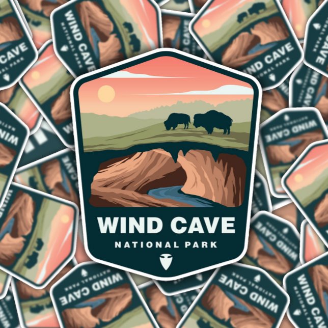 Wind Cave National Park | Die-Cut Sticker (Creator Uploaded)
