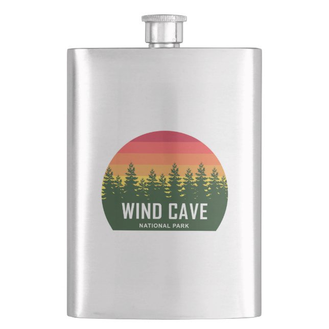 Wind Cave National Park Hip Flask (Front)