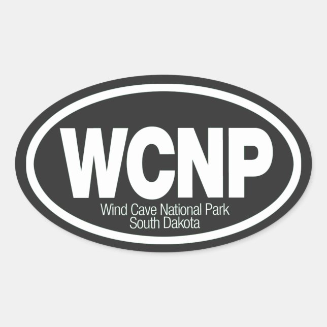 Wind Cave National Park Oval Sticker (Front)
