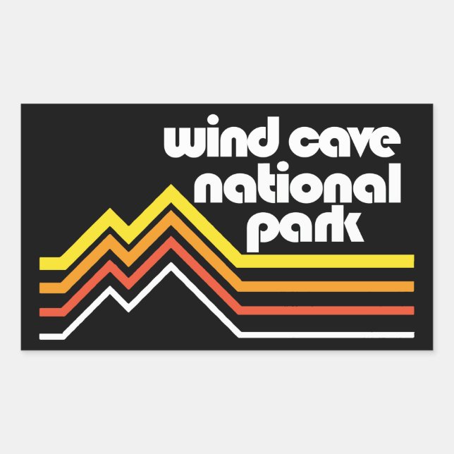 Wind Cave National Park Rectangular Sticker (Front)