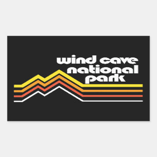Wind Cave National Park Rectangular Sticker