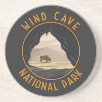 Wind Cave National Park Retro Distressed Circle