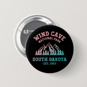 Wind Cave National Park South Dakota 6 Cm Round Badge