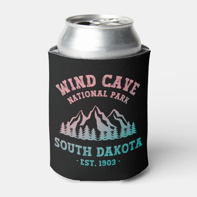 Wind Cave National Park South Dakota Can Cooler (Can Front)