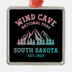 Wind Cave National Park South Dakota Metal Tree Decoration