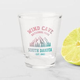 Wind Cave National Park South Dakota Shot Glass