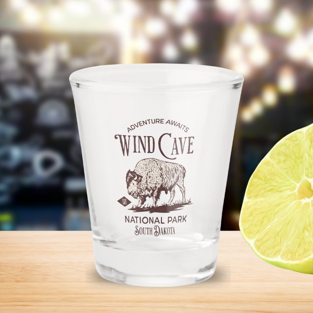 Wind Cave National Park South Dakota Since 1903 Shot Glass (Creator Uploaded)