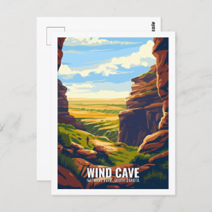 Wind Cave National Park South Dakota USA  Postcard