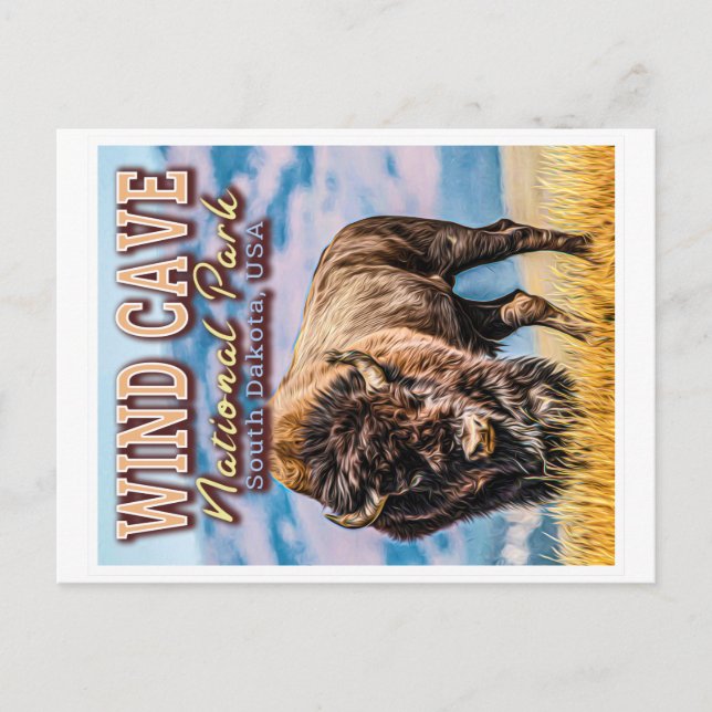 WIND CAVE NATIONAL PARK - SOUTH DAKOTA USA POSTCARD (Front)