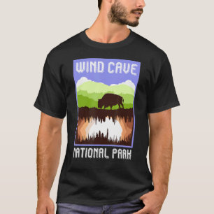 Wind Cave National Park South Dakota Vacation Retr T-Shirt