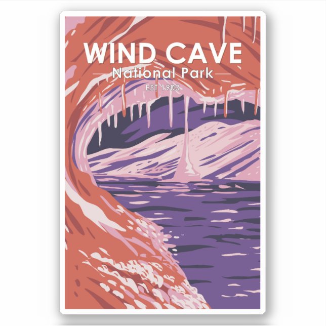 Wind Cave National Park South Dakota Vintage (Front)