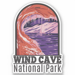 Wind Cave National Park South Dakota Vintage