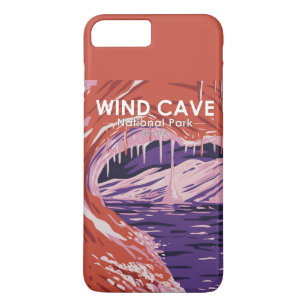 Wind Cave National Park South Dakota Vintage  Case-Mate iPhone Case