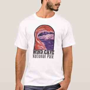 Wind Cave National Park South Dakota Vintage T-Shirt