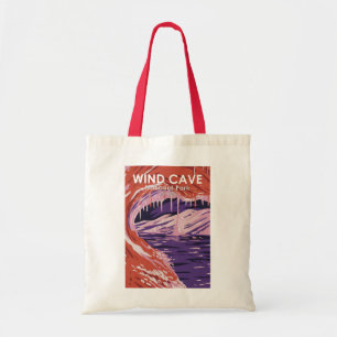 Wind Cave National Park South Dakota Vintage Tote Bag
