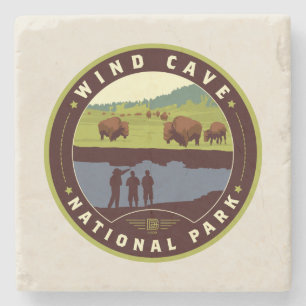 Wind Cave National Park Stone Coaster