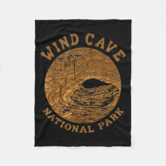 Wind Cave National Park Travelling Nature Lover Fleece Blanket