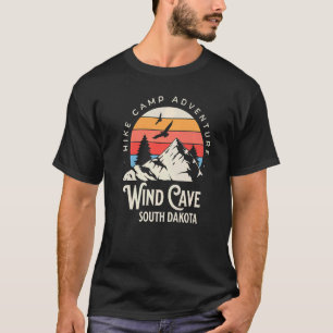 Wind Cave South Dakota Nature Hike Mountains Outdo T-Shirt
