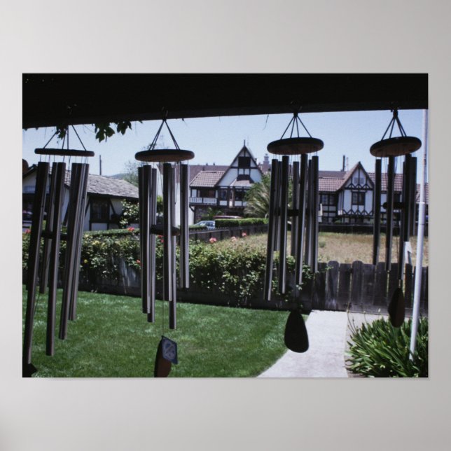 Wind Chimes at Solvang California Poster (Front)