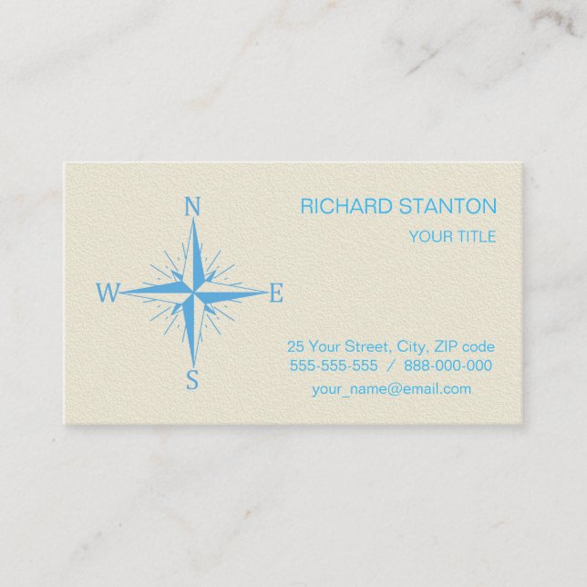 Wind compass business card (Front)