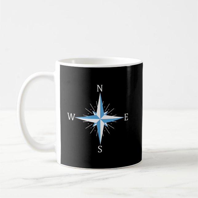 Wind compass coffee mug (Left)
