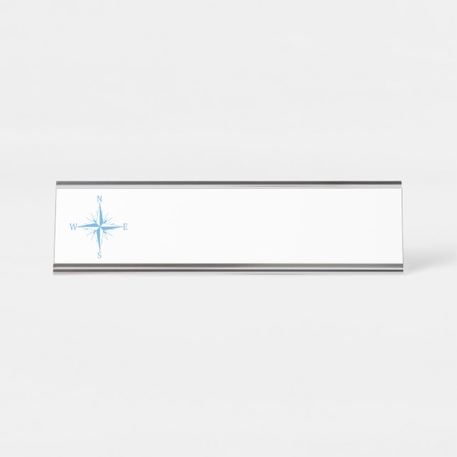 Wind compass desk name plate (Front)