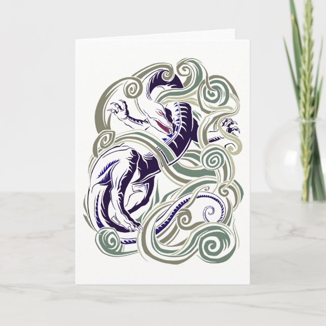 Wind dragon greeting card (Front)