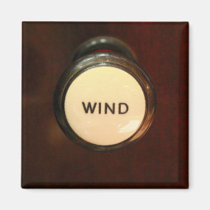 Wind drawstop square magnet
