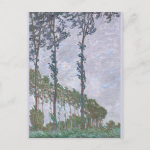 Wind Effect Series of Poplars Claude Monet Postcard