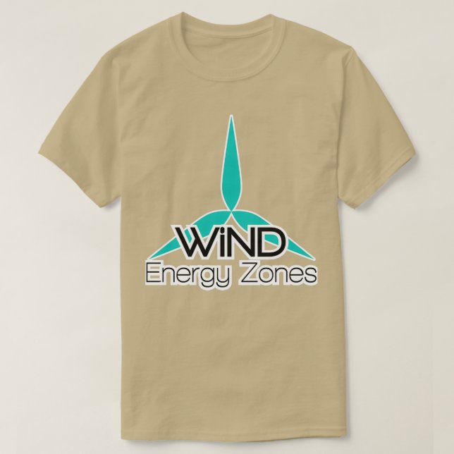 Wind Energy Zones T-Shirt (Design Front)