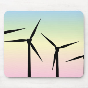 Wind Farm Morning Mouse Mat