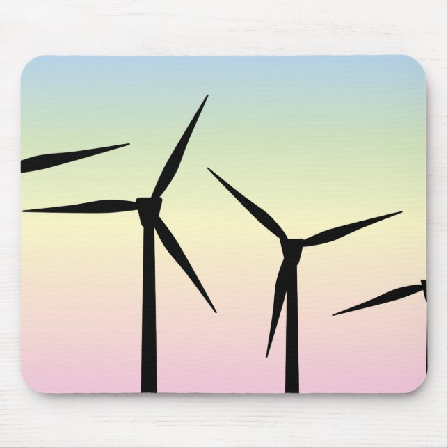 Wind Farm Morning Mouse Mat (Front)