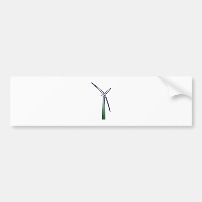 wind generator wheel bumper sticker (Front)