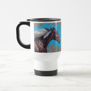 Wind Horses Steel Travel Mug