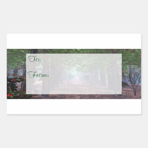 Wind in the Pines Gift Tag Stickers