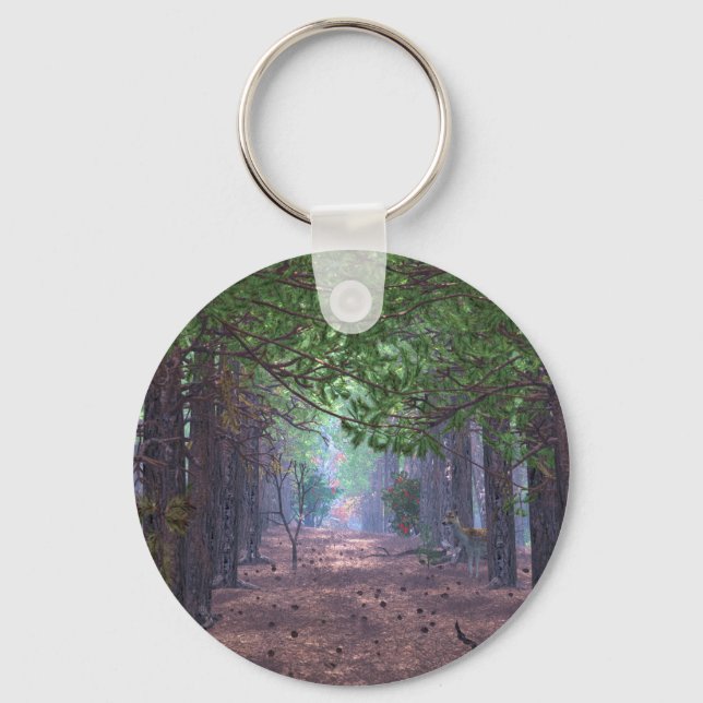 Wind in the Pines Keychain (Front)