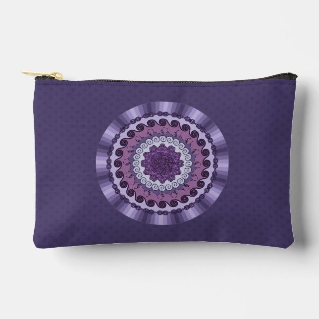 Wind Mandala Accessory Pouch (Front)