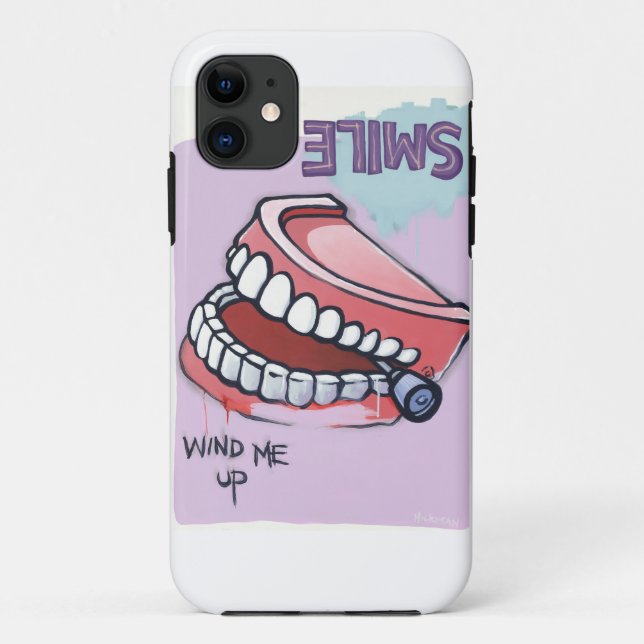 Wind me up chatter teeth toy Case-Mate iPhone case (Back)