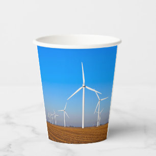 Wind Mill Landscape Paper Cups