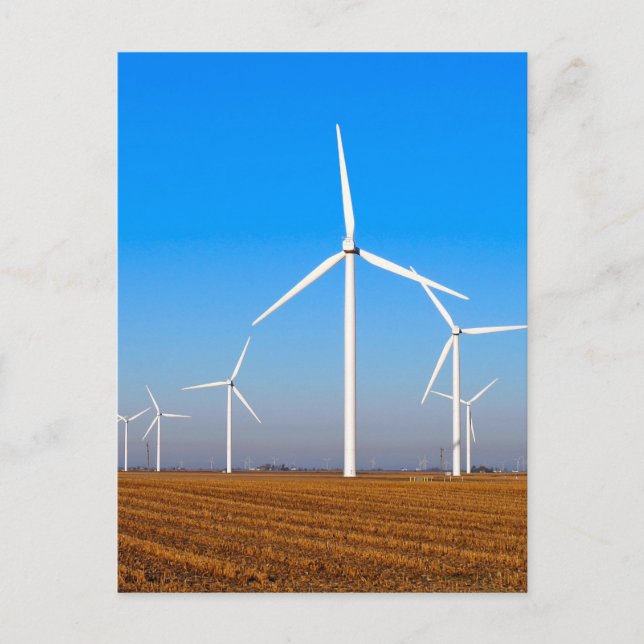 Wind Mill Turbines Post Card (Front)