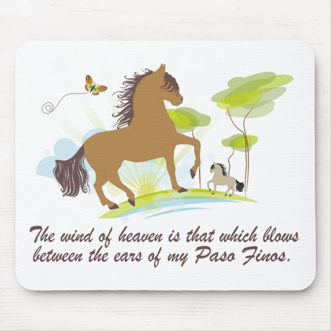Wind of Heaven - Paso Fino Mouse Mat (Front)