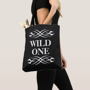 Wind One tote bag with cool tribal tattoo design