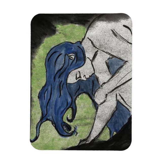 Wind-painted Poster Magnet (Vertical)