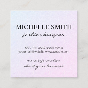 Wind Pattern Square Business Card