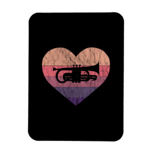 Wind Player Loves Cornet And Flugelhorn Magnet
