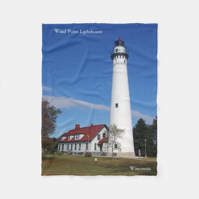 Wind Point Lighthouse blanket (Front)