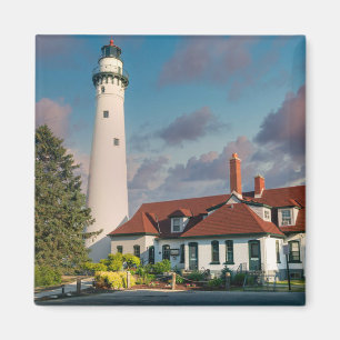 Wind Point Lighthouse on Lake Michigan  Magnet